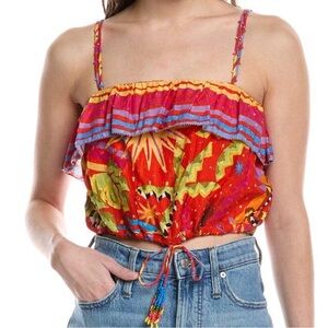 FARM Rio red magic crop top